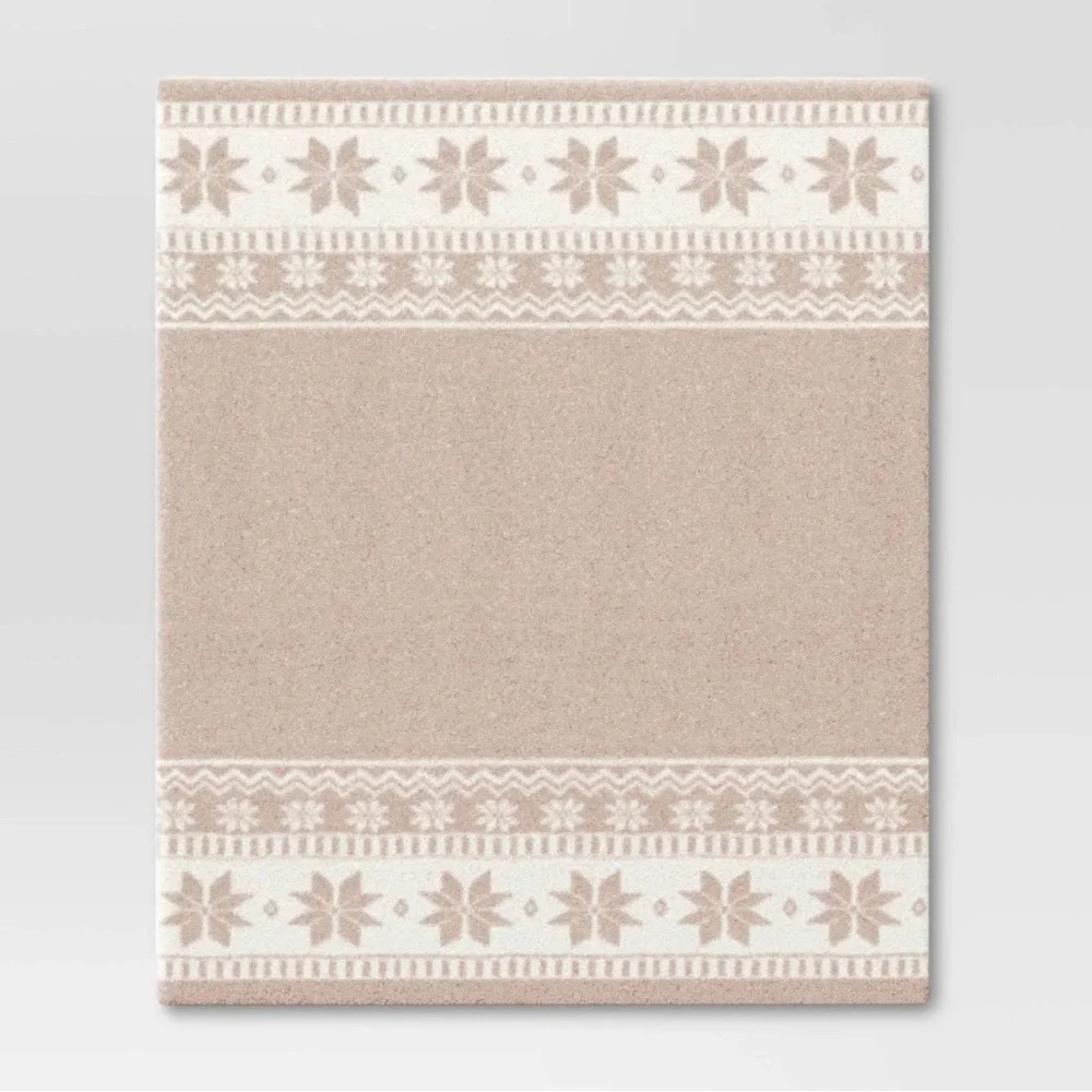 Heathered Fair Isle Cozy Knit Throw Blanket - Threshold™